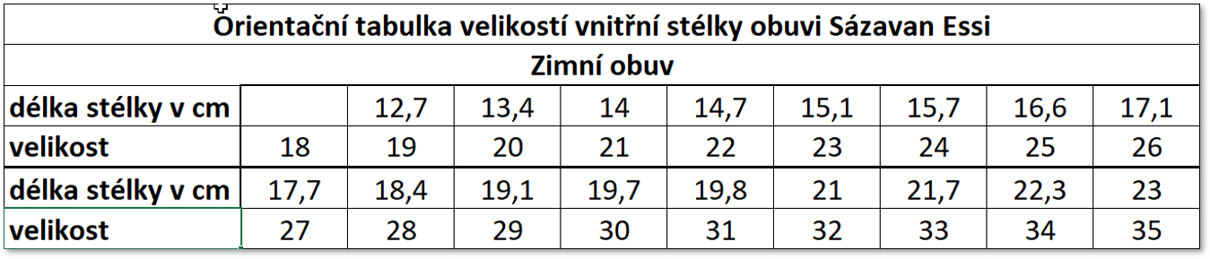 Essi zimní obuv